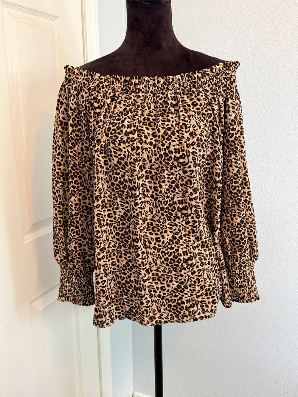 Cheetah blouse top
